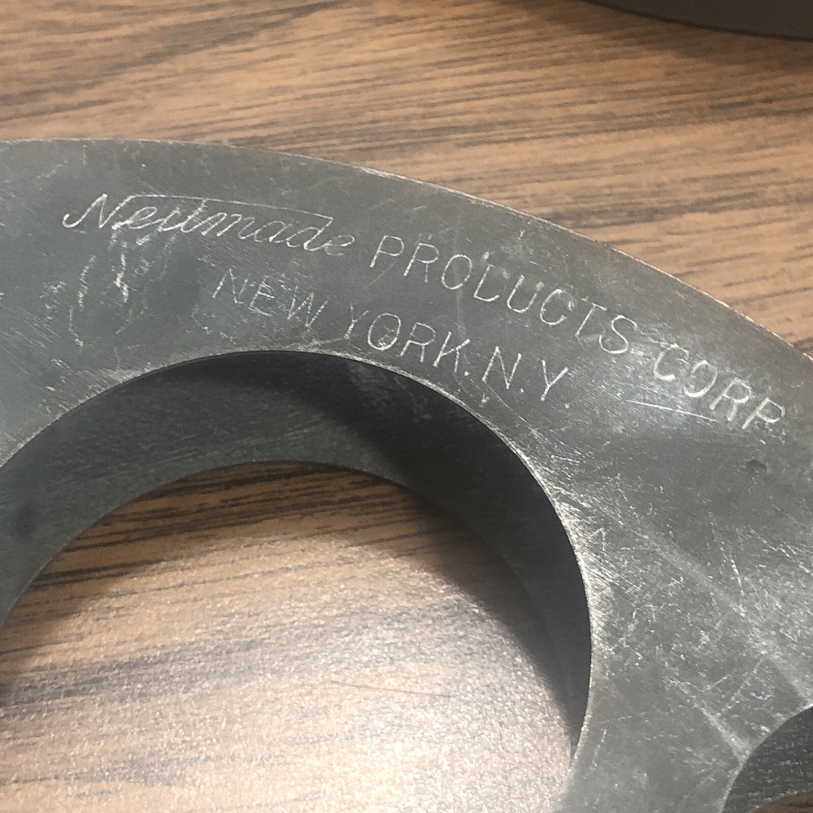 Vintage Neumade N.Y. 7” 400′ 16mm Metal Reel w/ Metal Can 1920s-1930s Rust Empty
