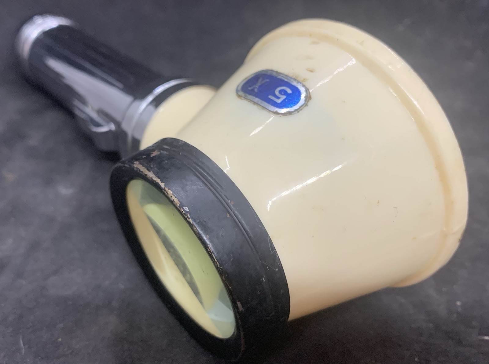 Vintage Light House Lighthouse Flash Magnifier Japan Metal Plastic 5X – UNTESTED