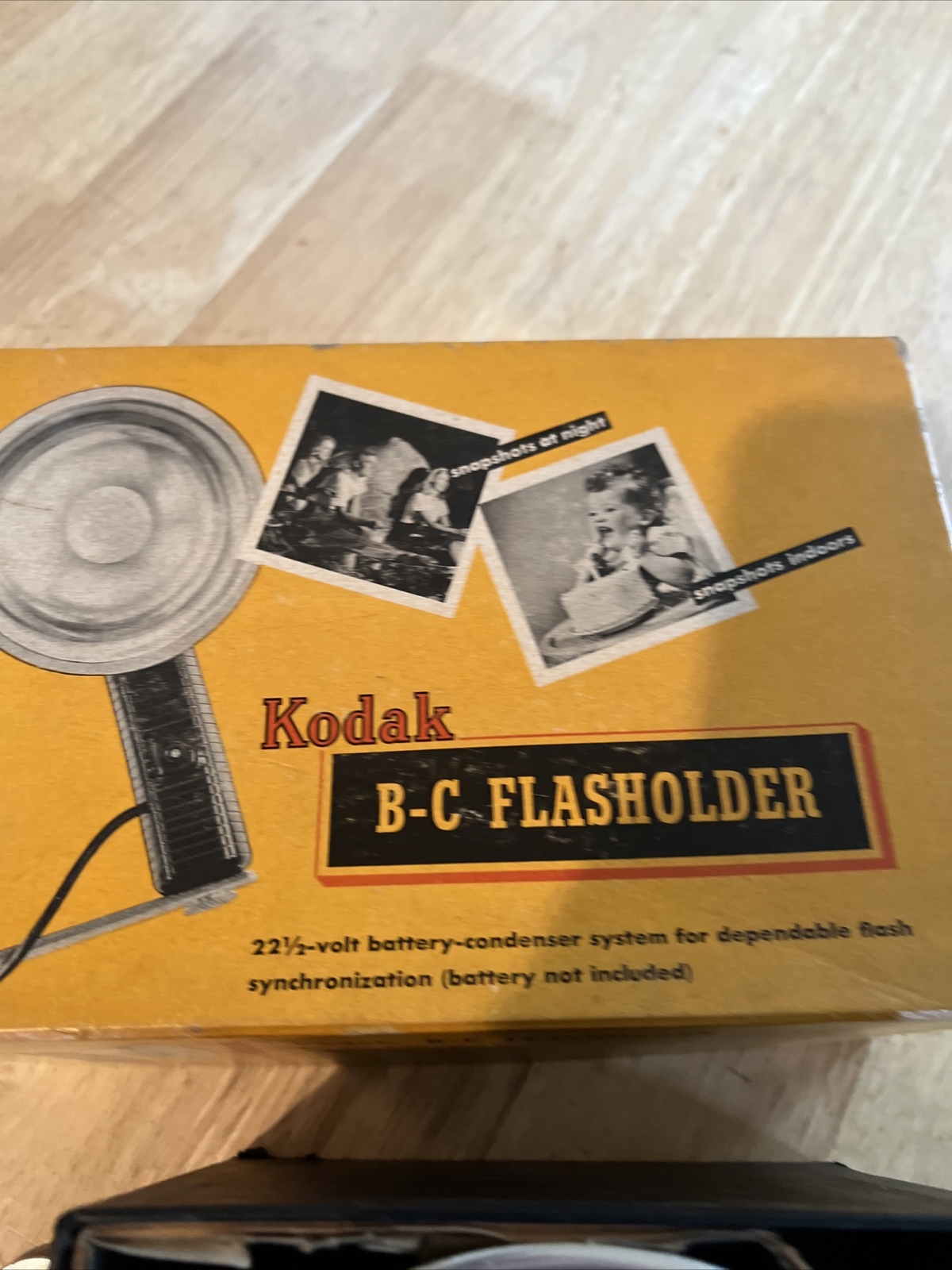 Vintage Kodak B-C Flasholder with Original Box Photography