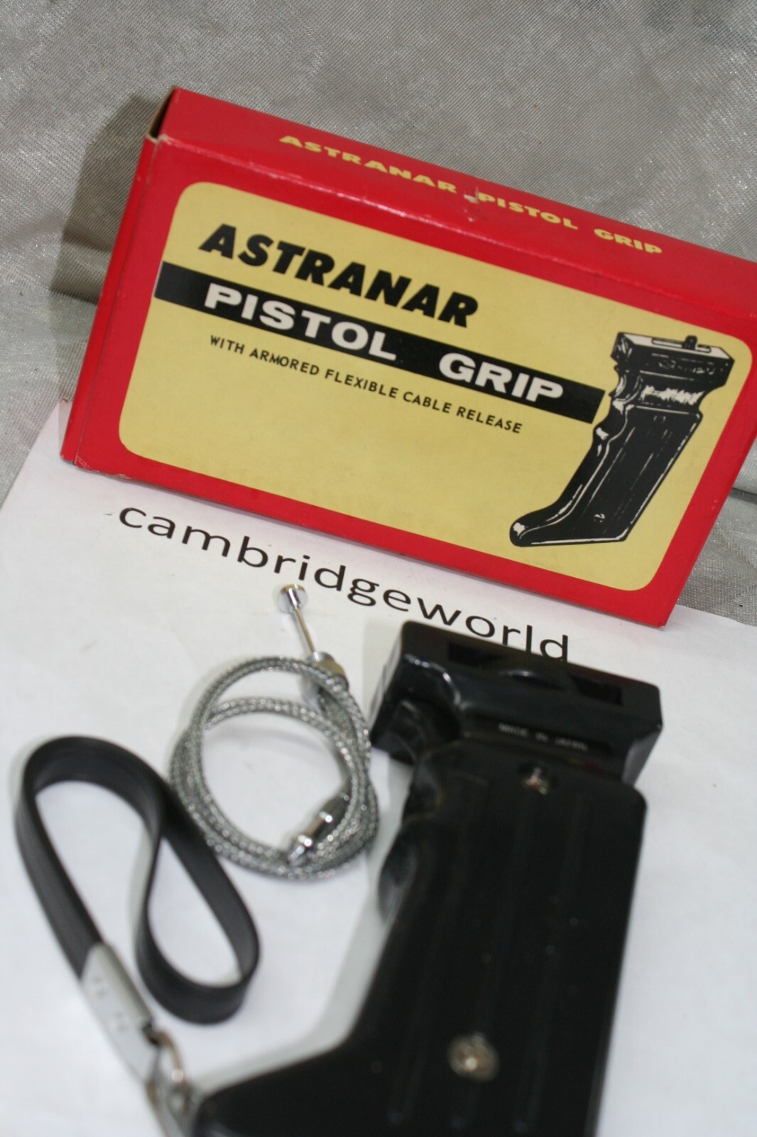 ASTRANAR Camera Pistol Grip w/ Armored Flexible Cable Release Trigger NEW in BOX