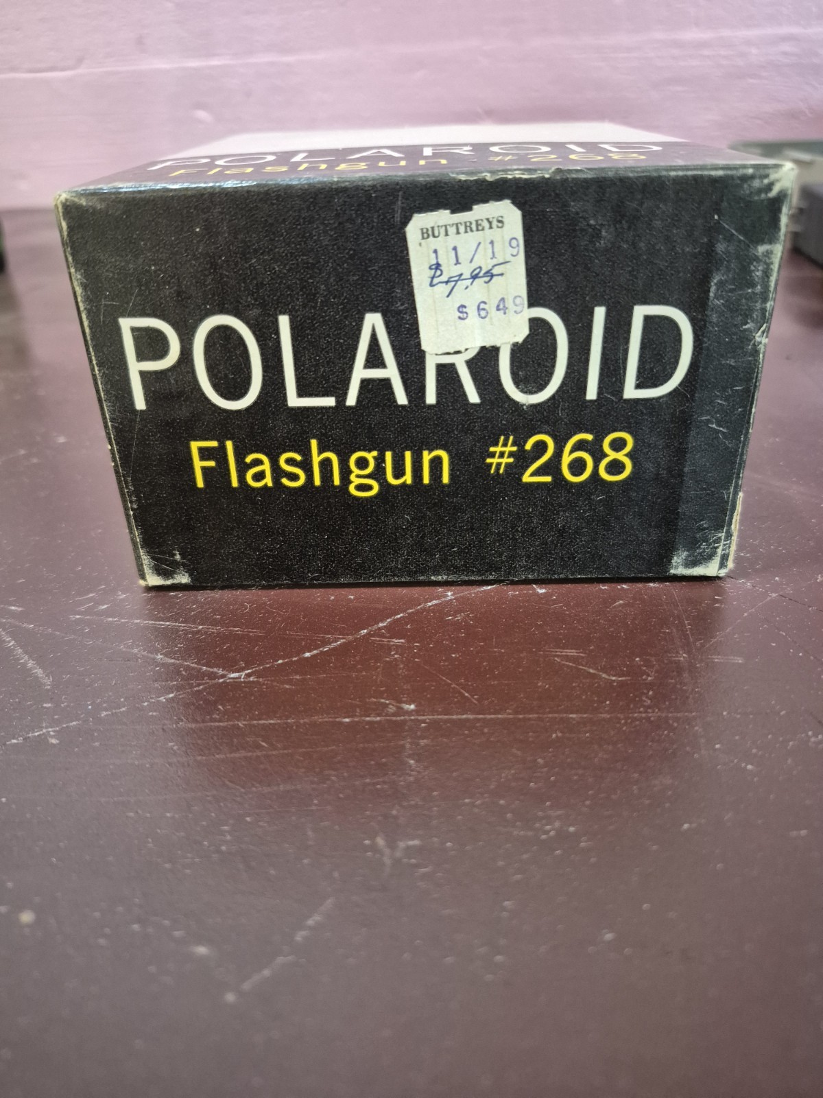 Vintage Polaroid Flash Gun #268 – Boxed – Camera Flash Accessory – Untested