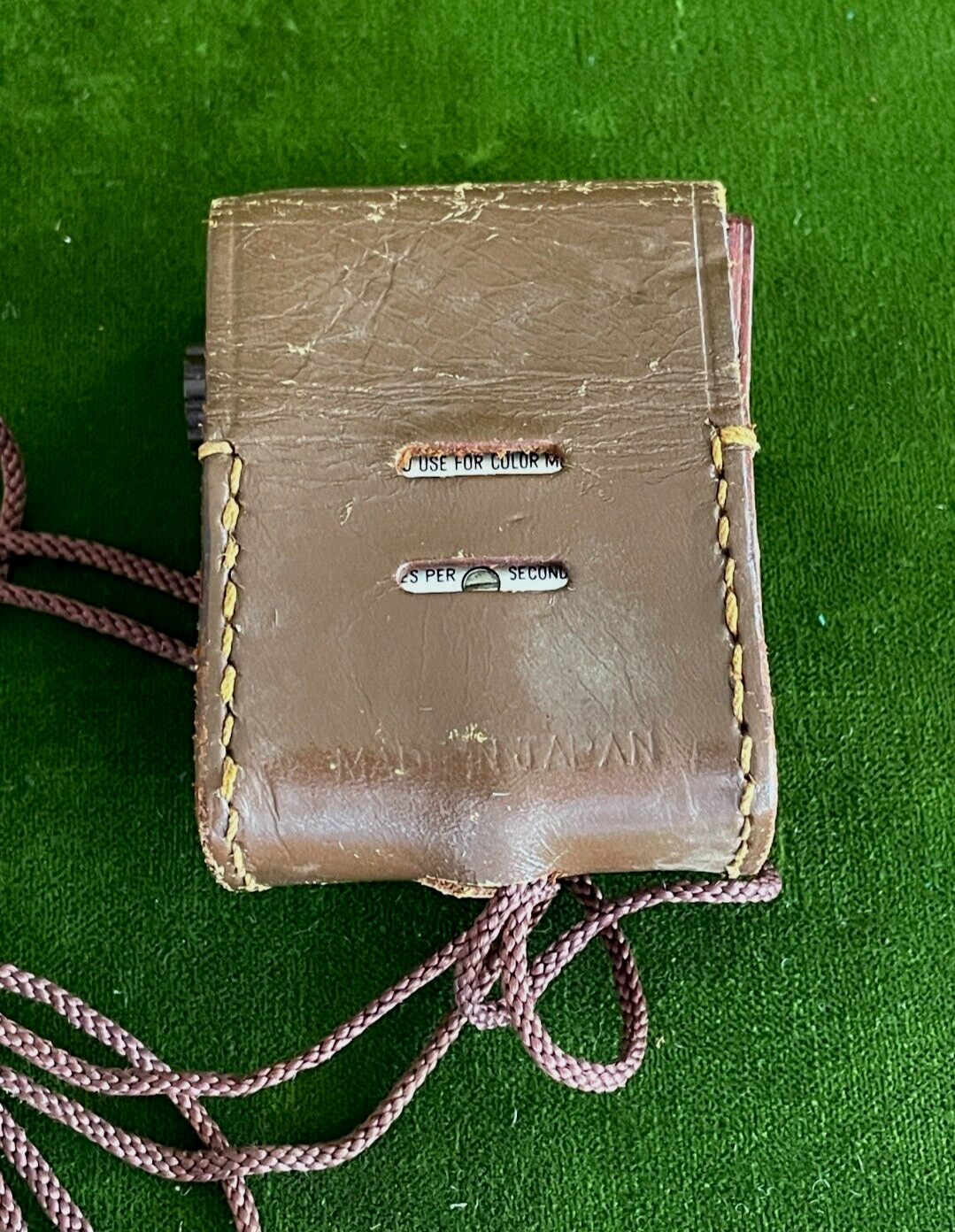 Vintage WALZ Light Exposure Meter for POLAROID Cameras Japan Leather Case