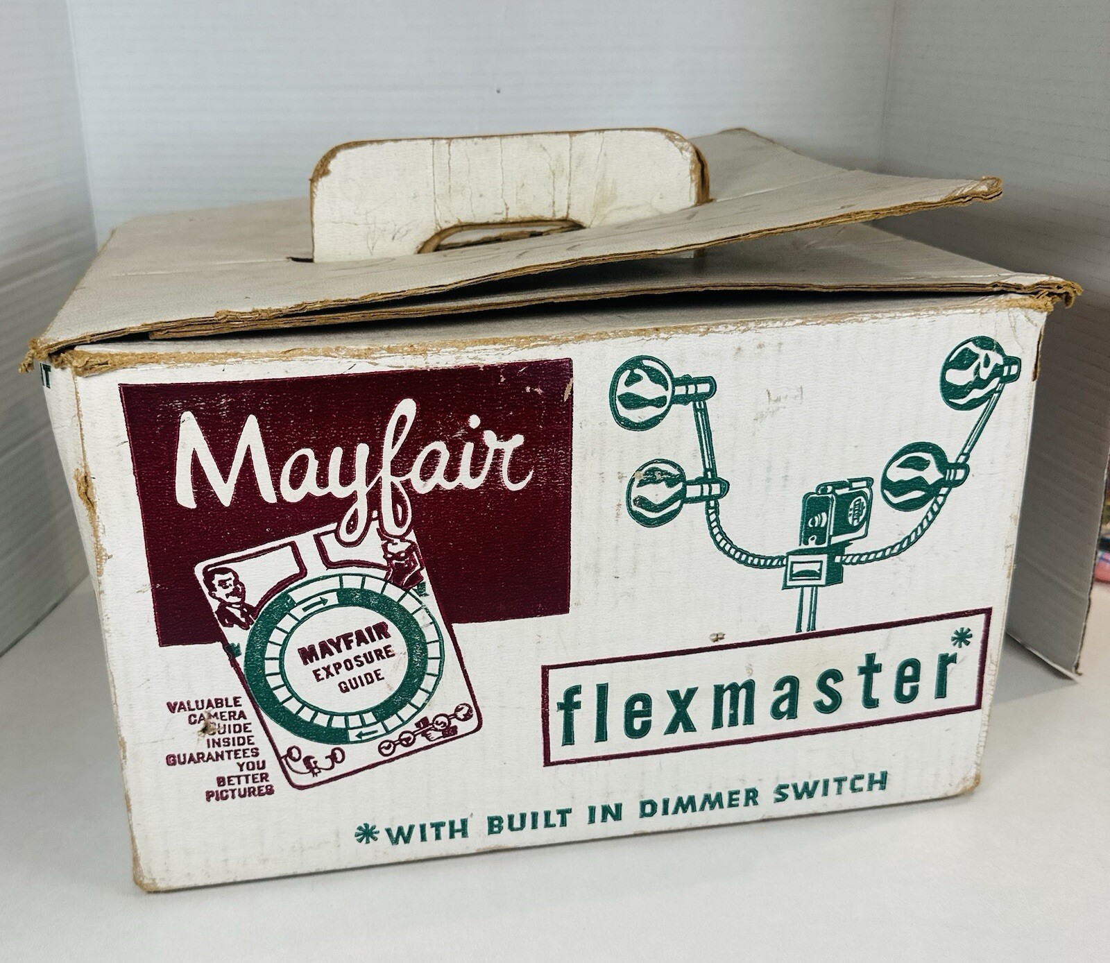 Vintage Mayfair Flexmaster Photography Light In Box