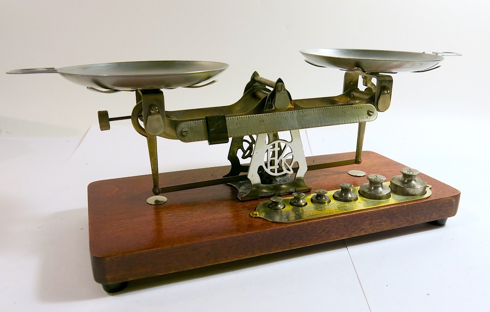 Antique Kodak Studio Scale with Weights & Box — Refinished Base plus New Feet