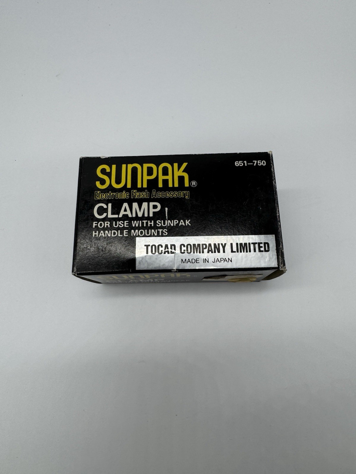 Sunpak Flash Clamp 651-750 Handle Mount Accessory Japan New Open Box