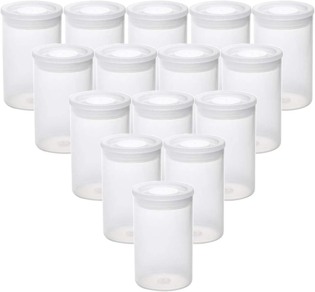 Film Canisters with Caps 35 Mm Empty Camera Reel Storage Containers Case Plastic