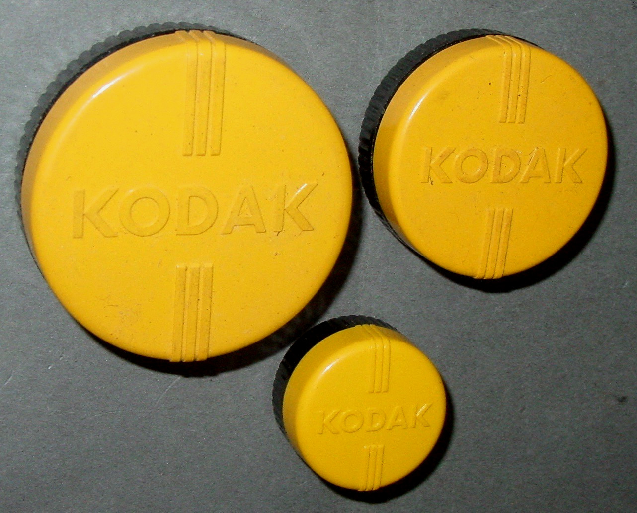 Vintage KODAK Lens Filter Can Mixed Lot Old School Photography Art Parts Supply