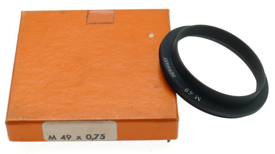 Novoflex m49 x0.75 camera lens adapter ring extension tube new old stock