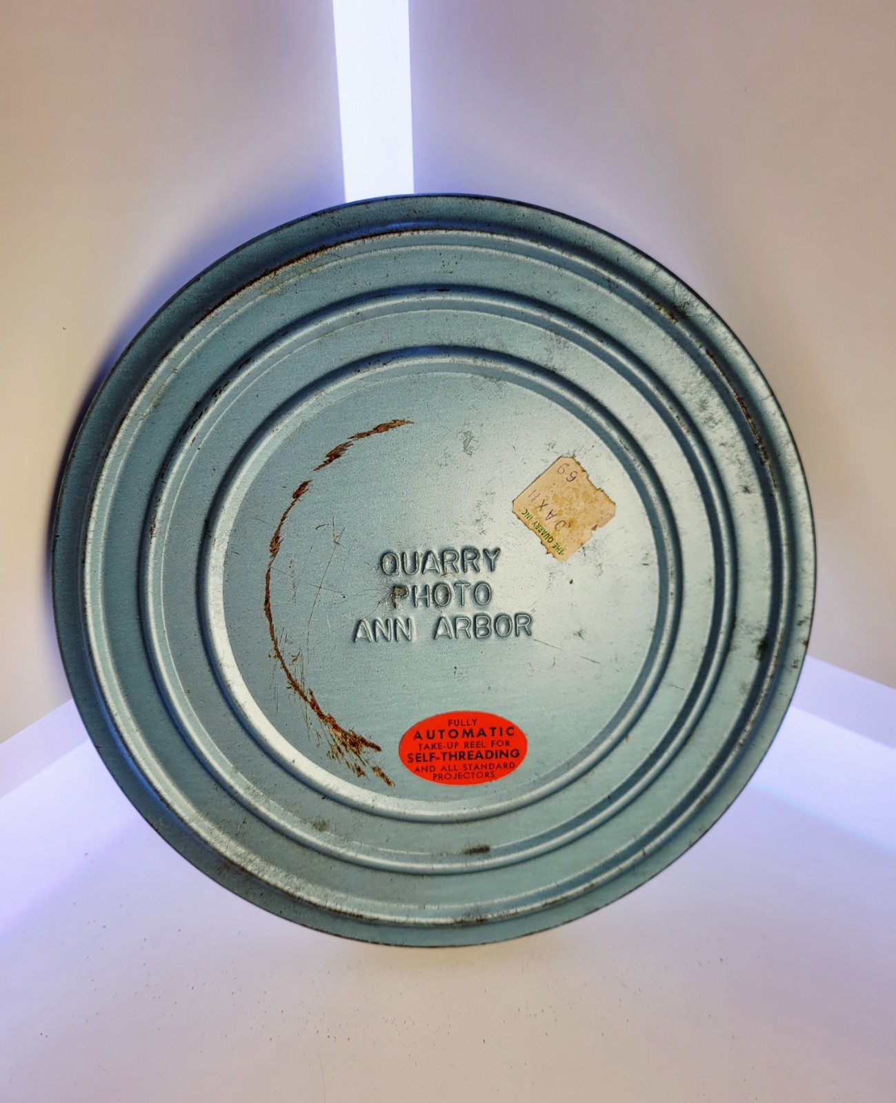 Vintage 8mm Or Super 8 Metal Film Reel Canister From 1950s Or 1960s (Empty)