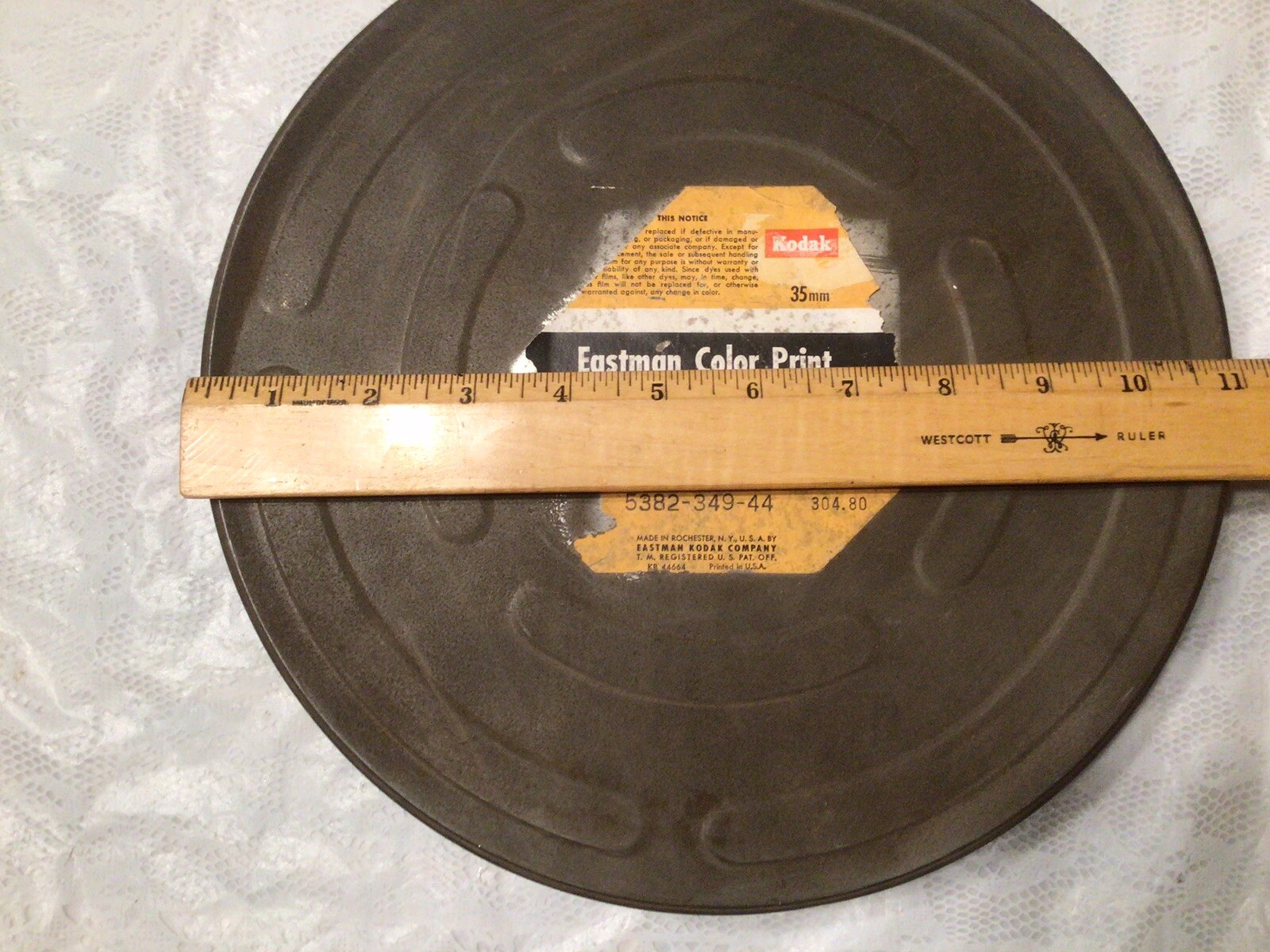 Vintage Eastman Kodak Metal Movie Reel Canister Tin Holder Empty