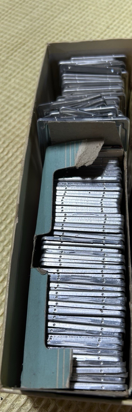 Vintage TDC Prestomount 2×2 Metal Slide Mounts Lot w/ Original Box