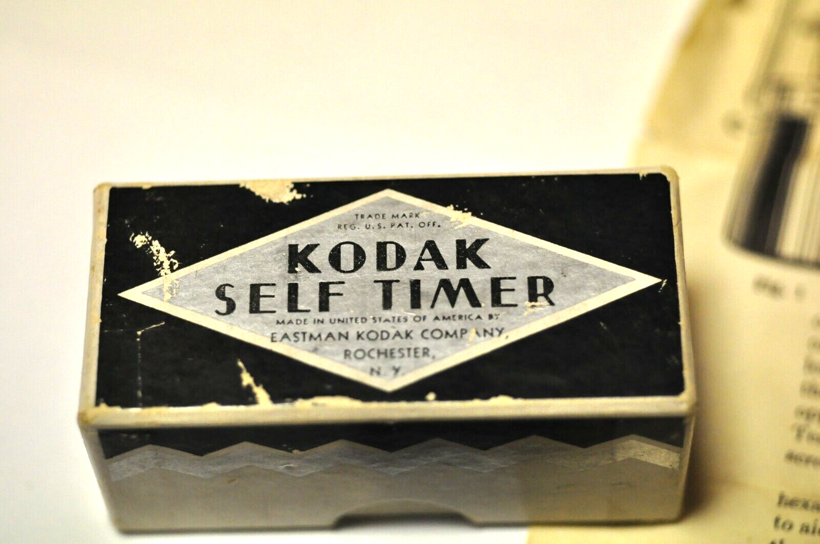 Vintage Eastman Kodak self timer with original box and instructions. #1