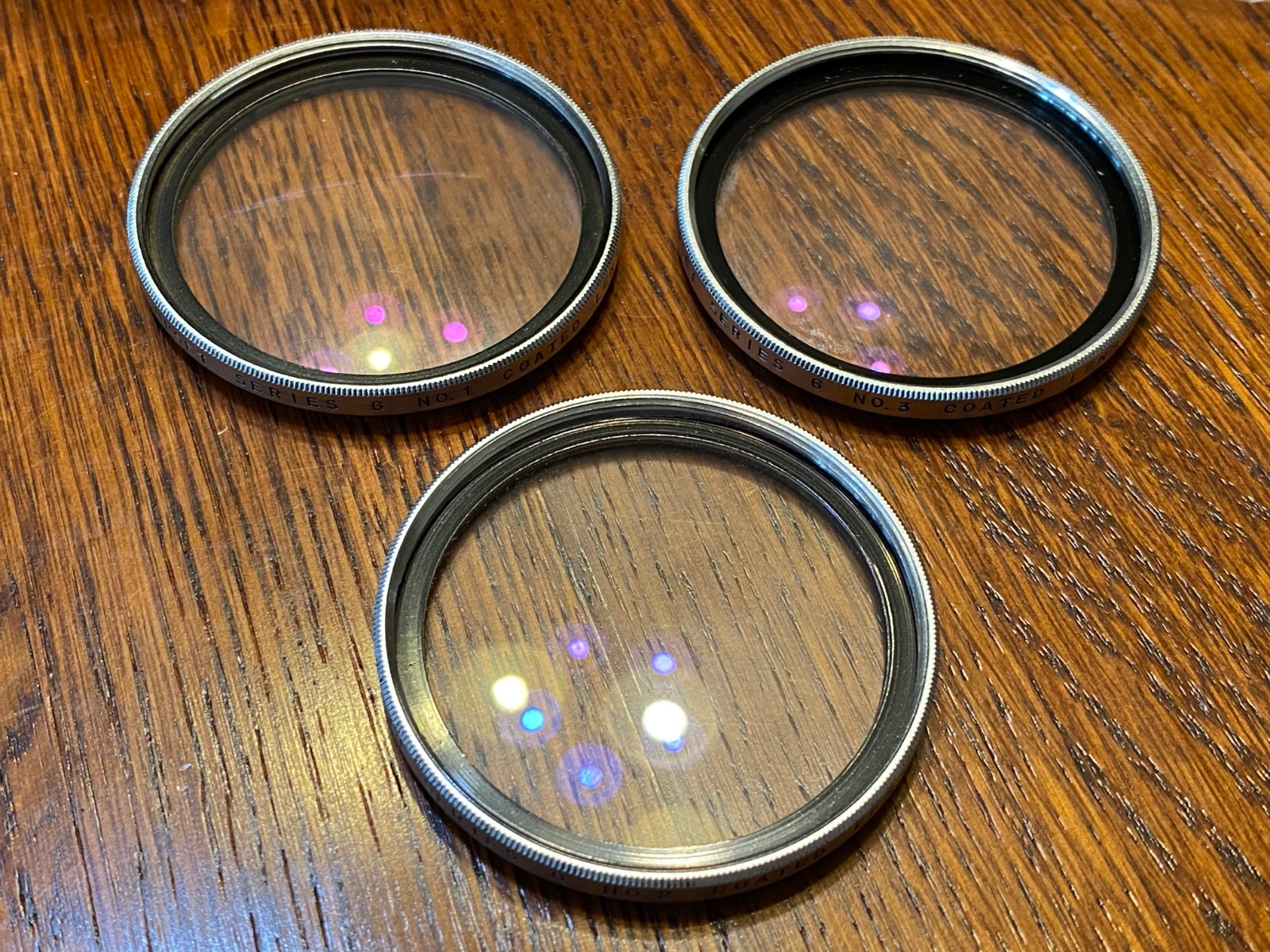 Vintage Bittco Close-Upset Series 6 Vemar Coated Filter Set w/ Case