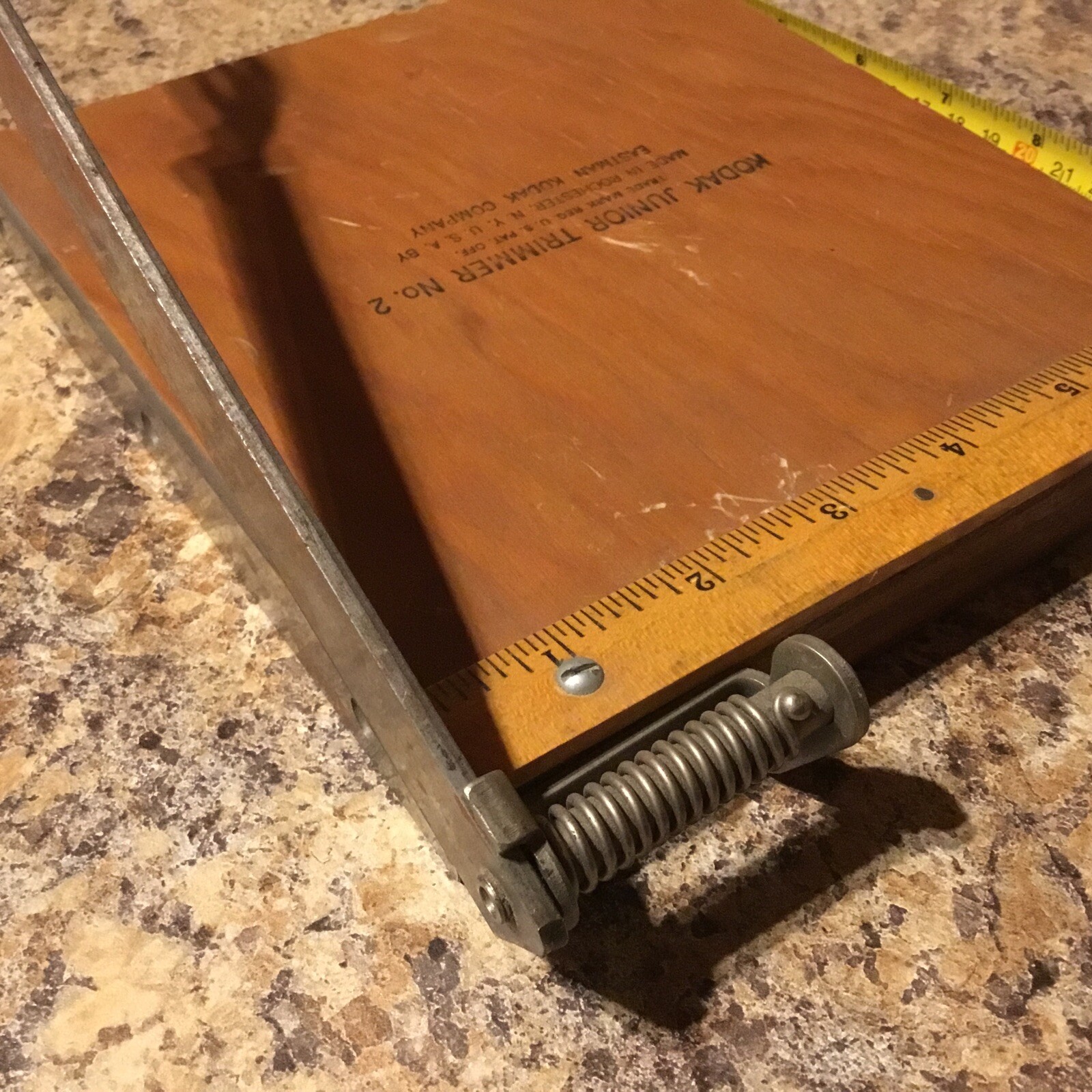 Vintage No. 2 KODAK Junior Trimming Board Photo Cutter Eastman Kodak Dull Blade