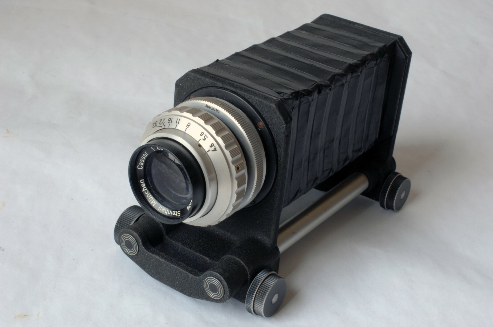 KIEPITT CAMERA FOCUSING Bellows Rail w/ Cassar 4.5/105 Lens LIECHTENSTEIN German