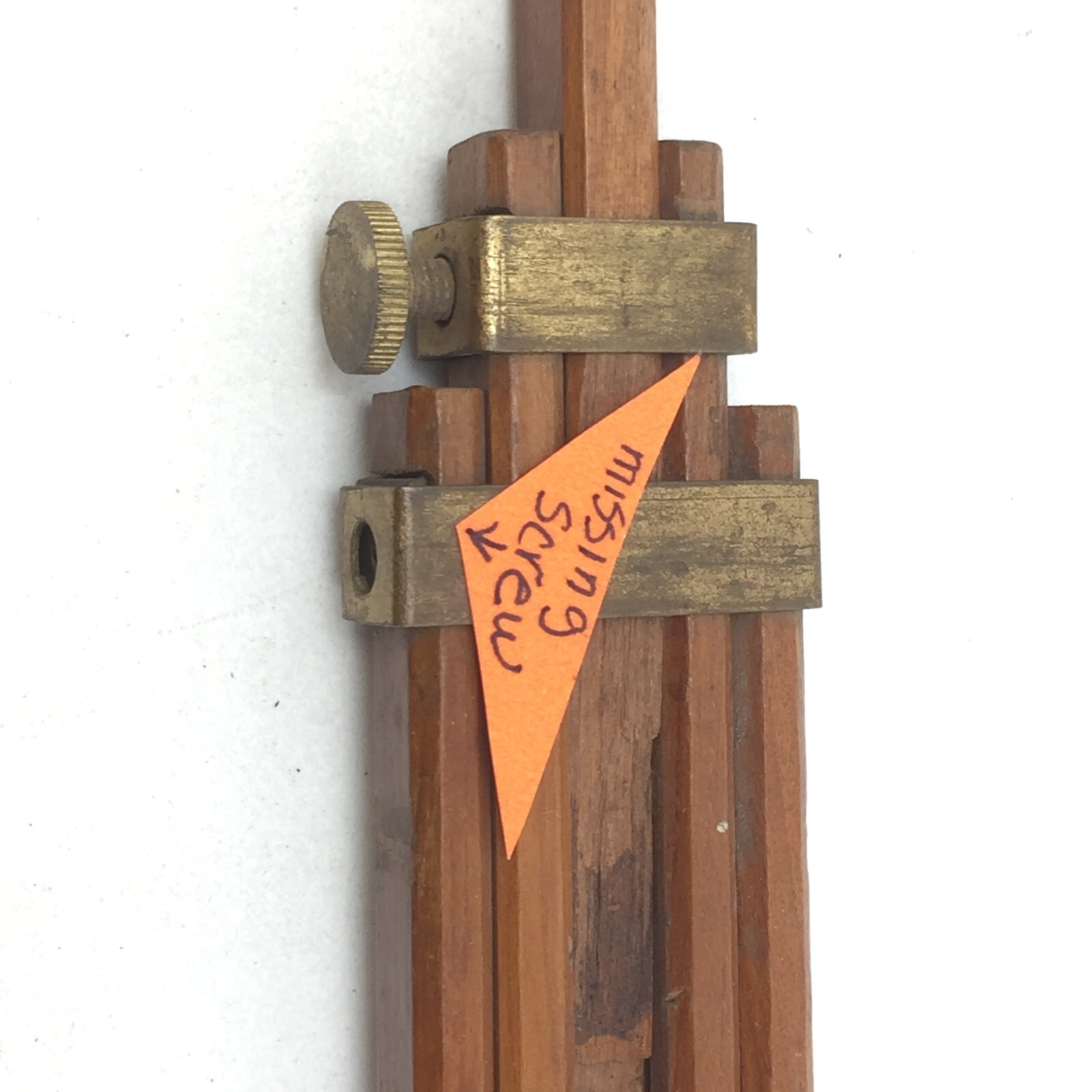Antique 3-Part Camera Tripod Legs, Wood, Folding, Some Damage