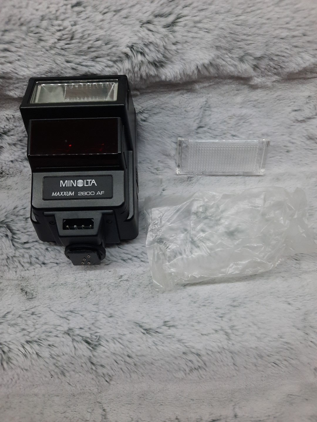 Minolta Maxxum 2800 AF Shoe Mount Flash W/ Case & Manual camera photography