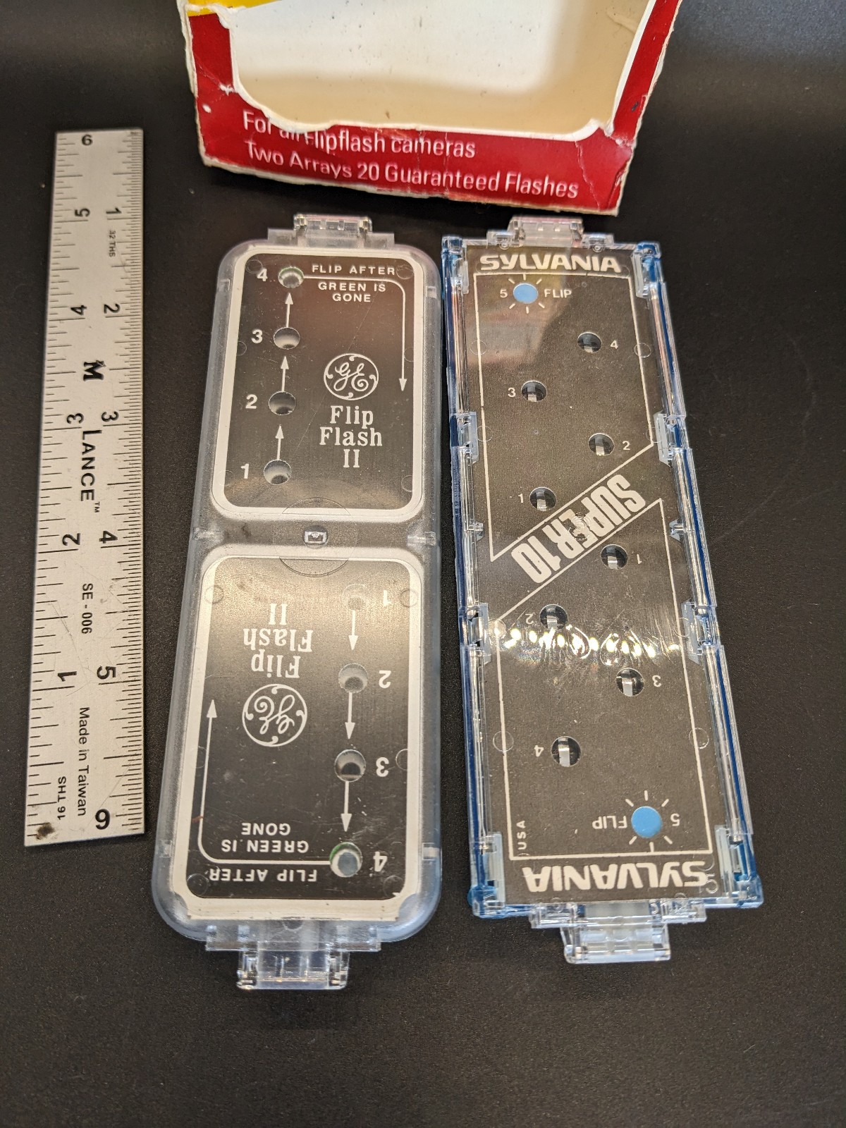 Sylvania Super 10 Flip Flash & General Electric Flip Flash II