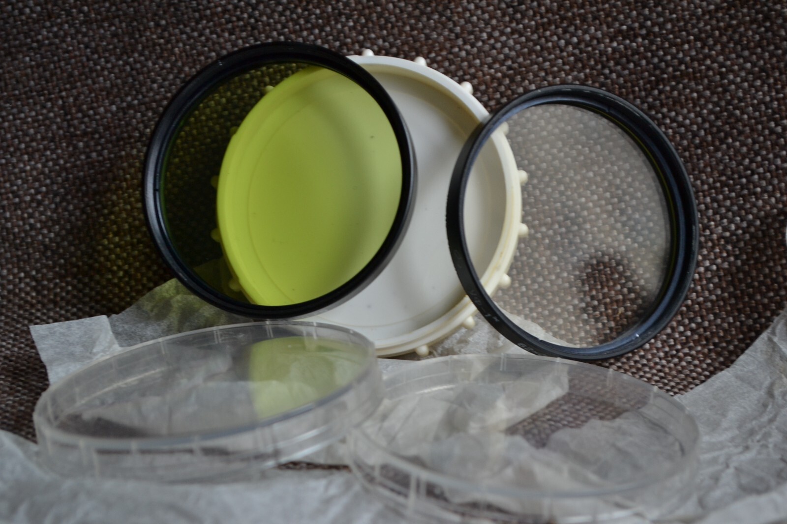 Set of 2 Filters UV Green 62mm for MC Volna-3 Kiev 60 Kiev 88 Medium Format 1 pc