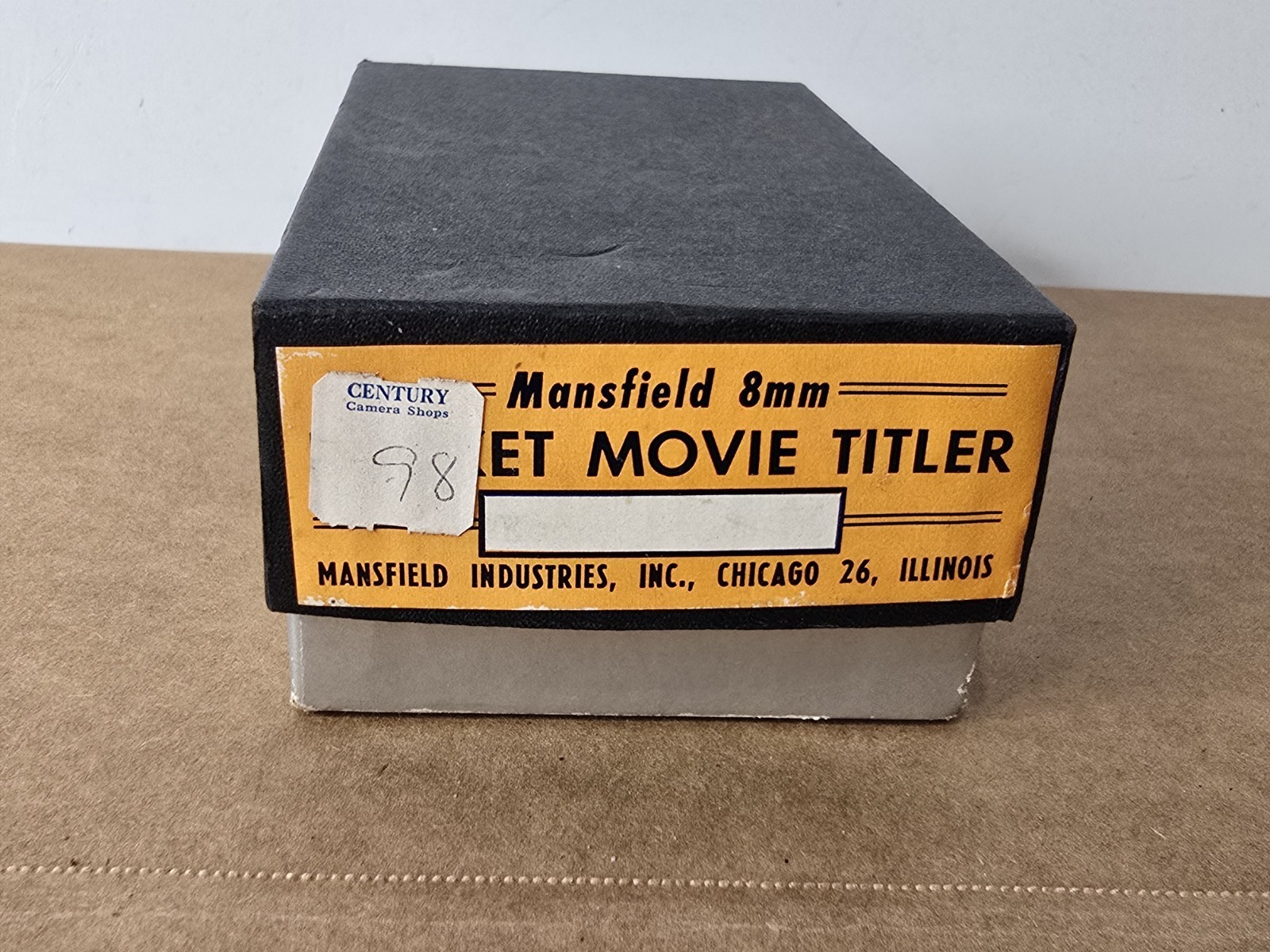 VINTAGE MANSFIED POCKET TITLER FOR 8MM MOVIE CAMERA