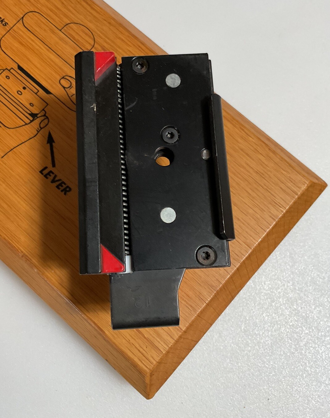 RARE Wooden Camera Salesman Sample Stroboframe Quick Release Set