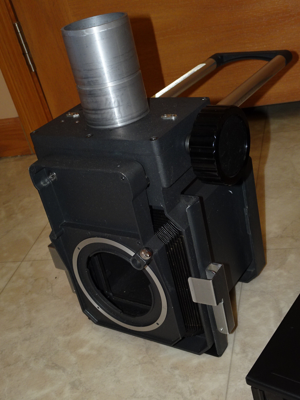 POLAROID Large Format MP4 4×5 Sliding Camera Head w/ Focusing Bellow & Macro Ex*