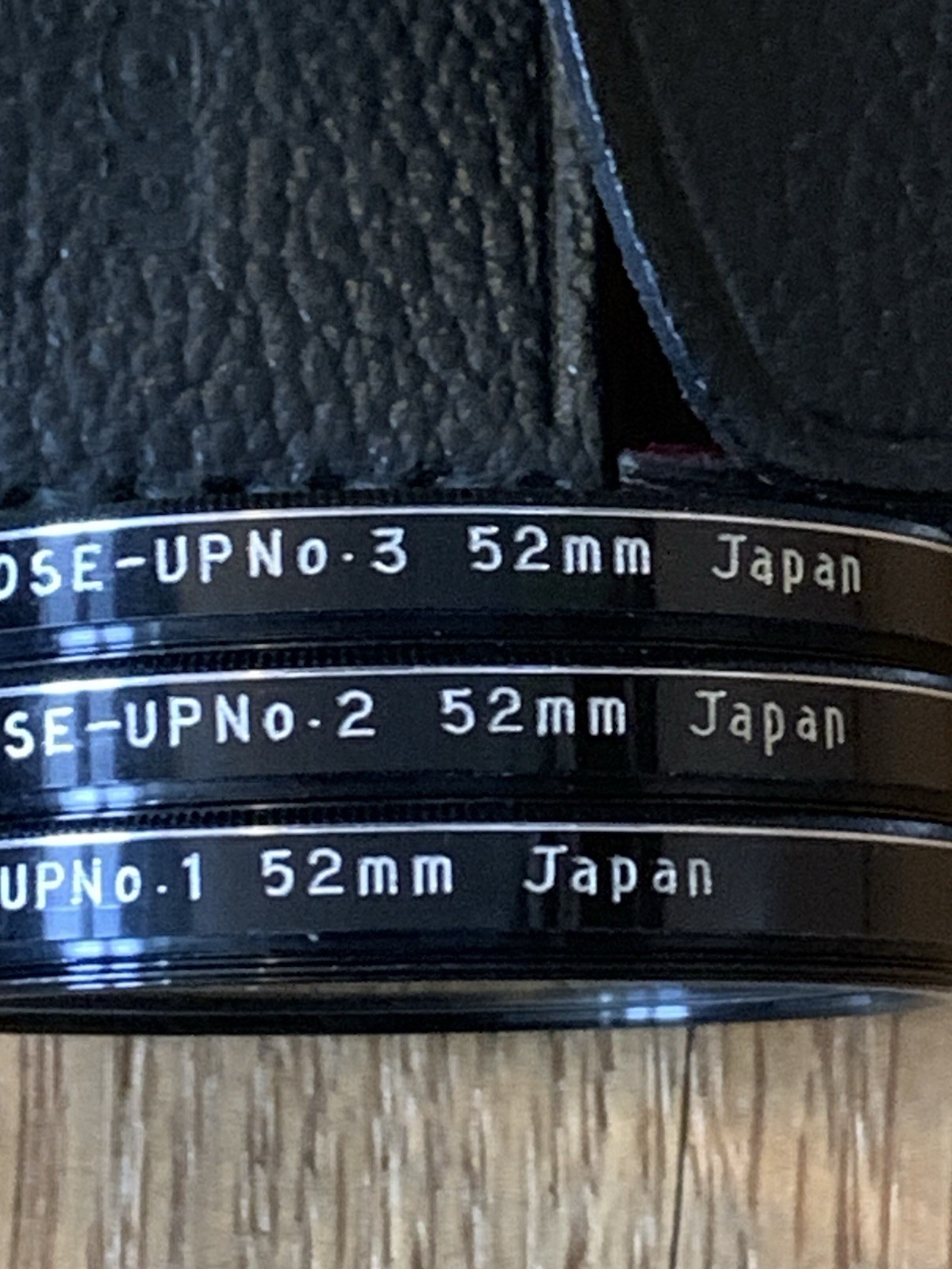 Vintage Samigon Close Up Lens Set Japan Glass # 1,2 & 3. Original Box And Case