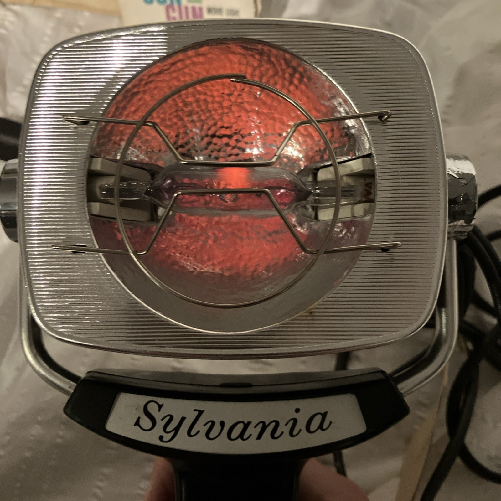Vintage Sylvania Sun Gun Movie Light SG-1 Handheld Video Camera Lamp 120V Tested