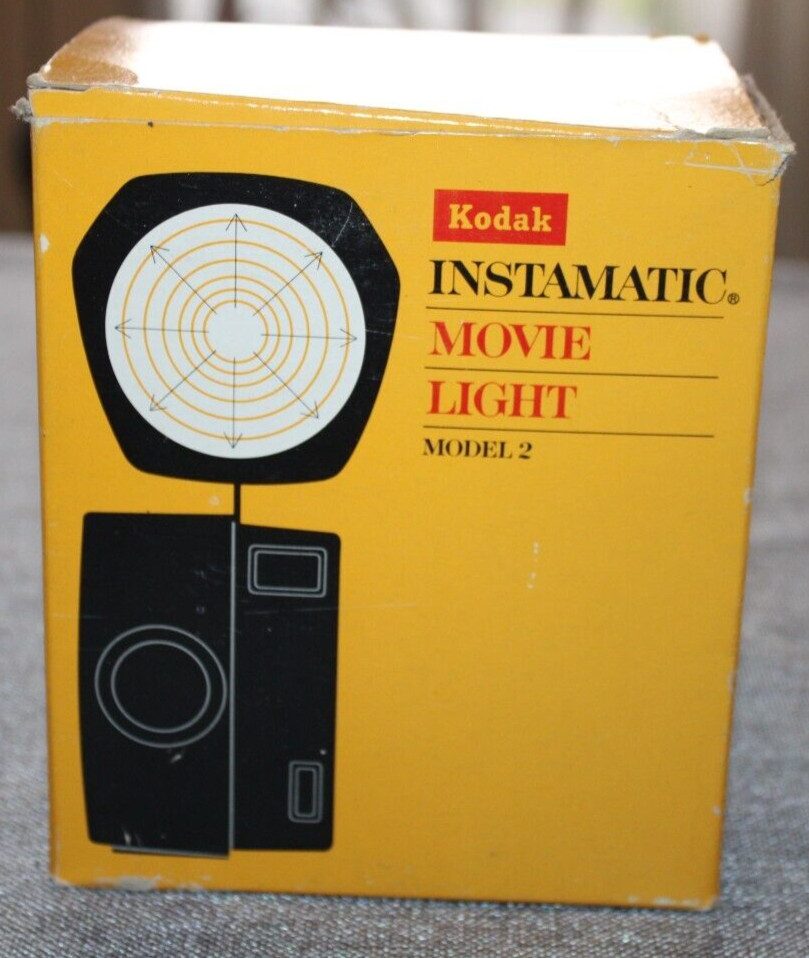 Vintage Kodak Instamatic Movie Light Model 2 No. D376 – w/ Original Box – Tested