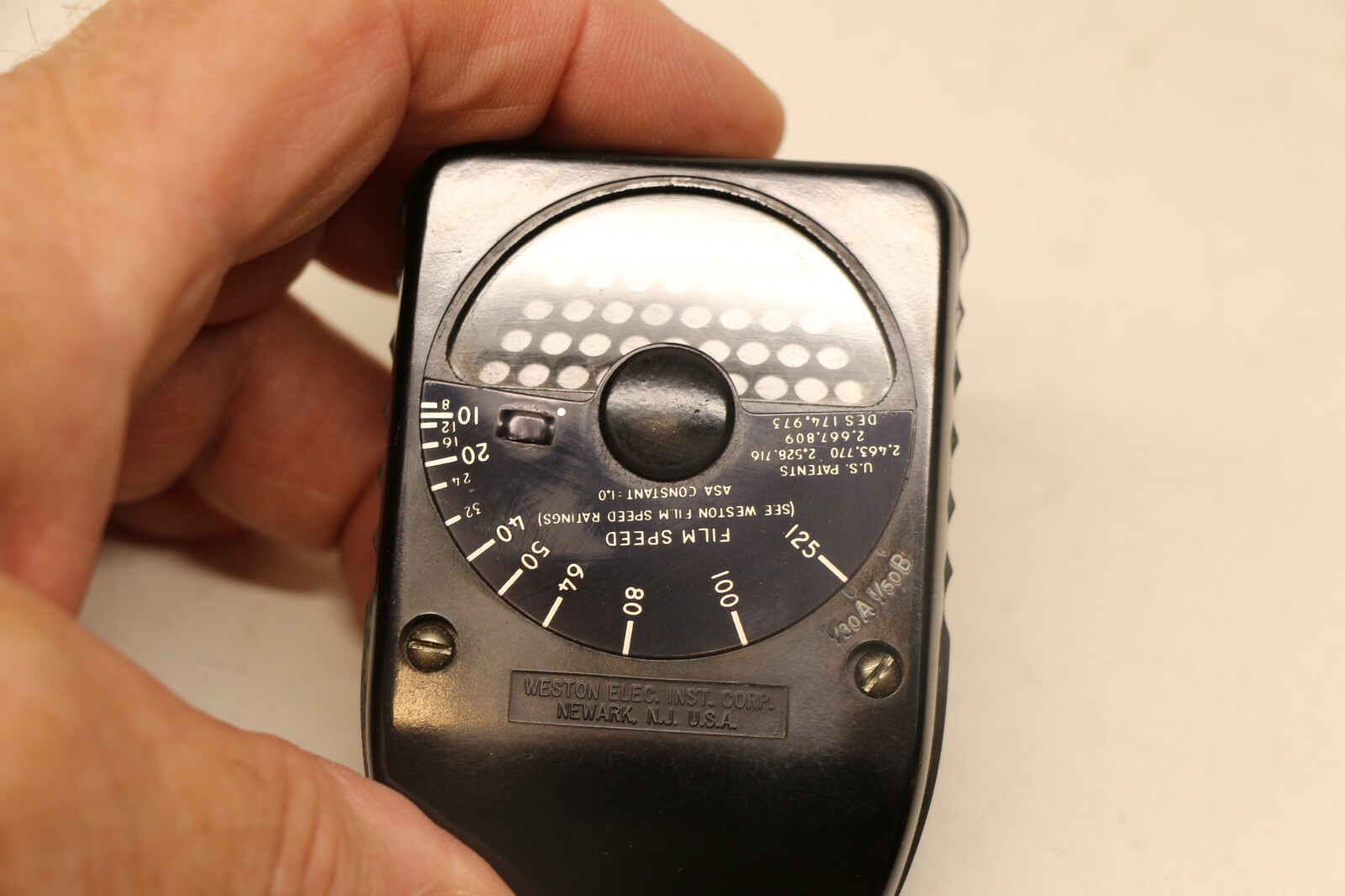 Working Vintage Weston Model 853 Direct Reading Light Exposure Meter with Pouch