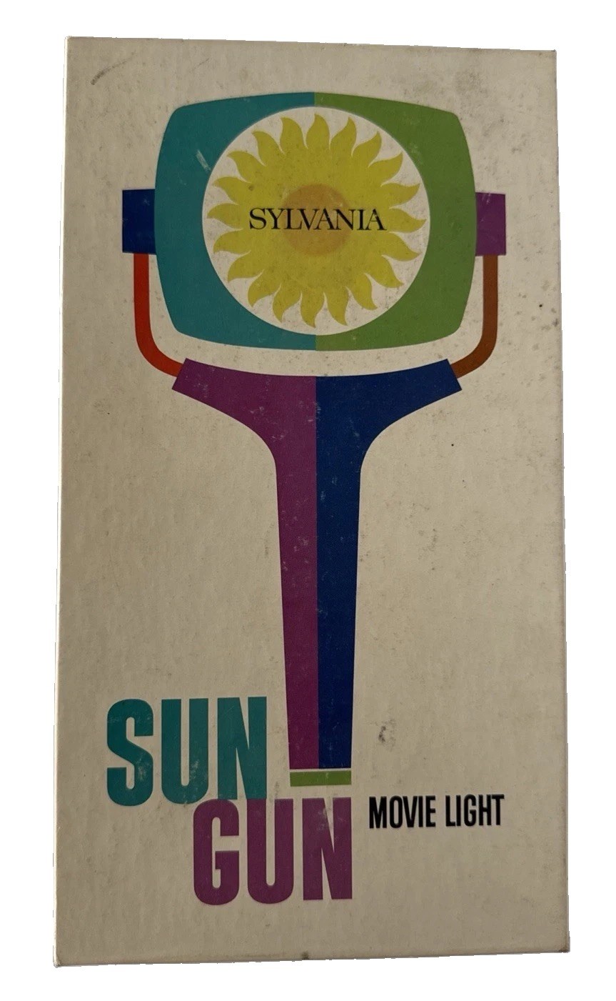 Sylvania SG-1 Sun Gun Movie Light in Original Box Tested Works Vintage 1970’s
