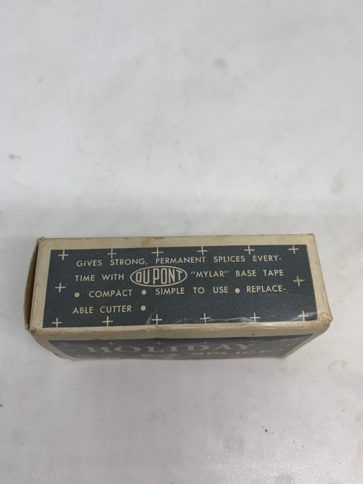 Vintage Holiday E-Z Splice By Mansfield White 8mm Film Tape Cutter/Splicer