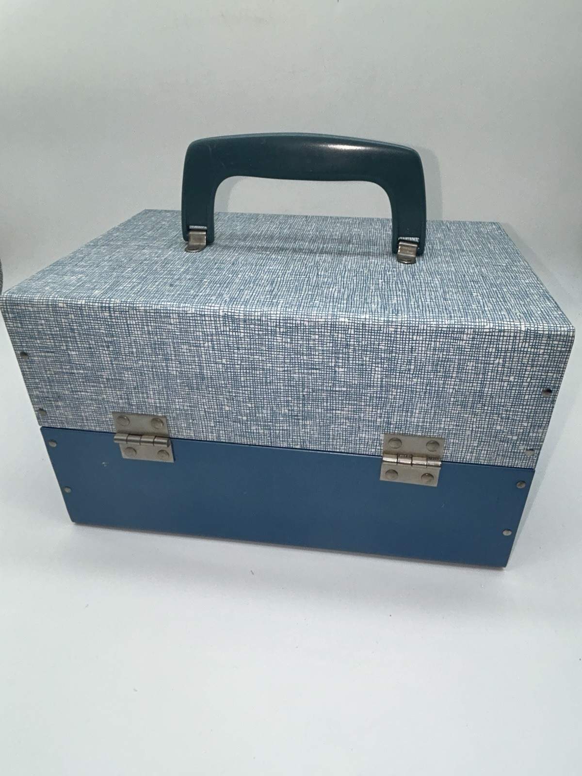 Vintage Complete BRUCE Metal Super 8mm Film Storage Case Box & 12 Canisters 1D