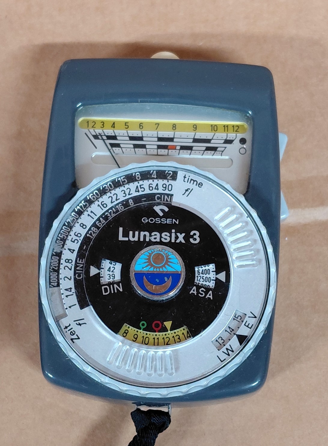 Vintage Gossen Lunasix 3 Exposure Meter w/Case & Strap ~ UNTESTED