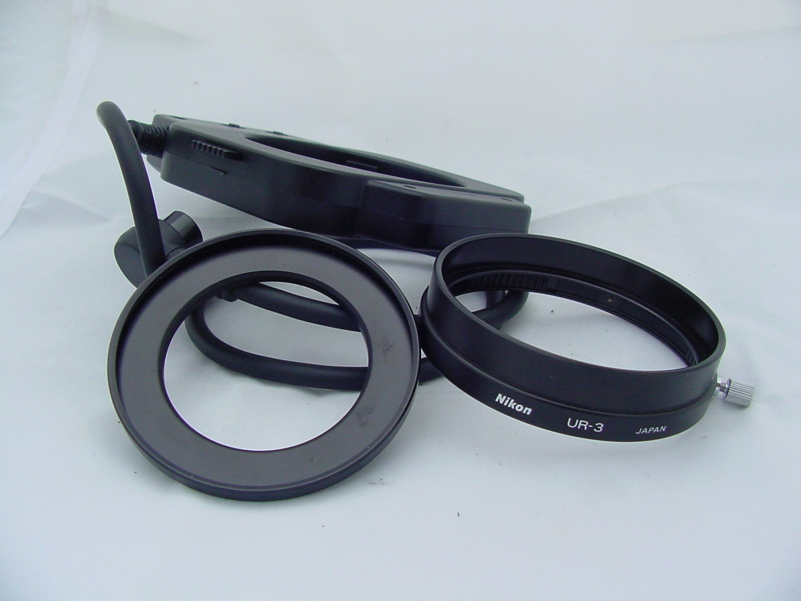 NIKON SB-21A (SB-21 w/ AS-12) Ring Flash, Diffuser, UR-3 Adapter, AS-6 Converter