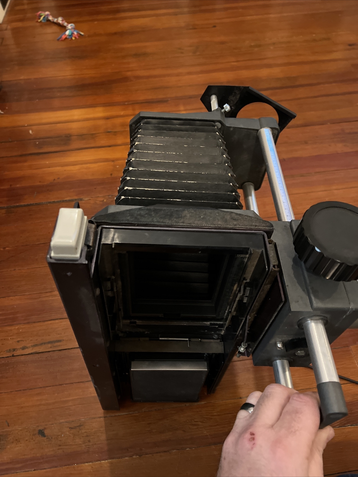 POLAROID MP 4 FOCUSING BELLOW HEAD W/ SLIDING 4X 5 BACK + EXTENSION *