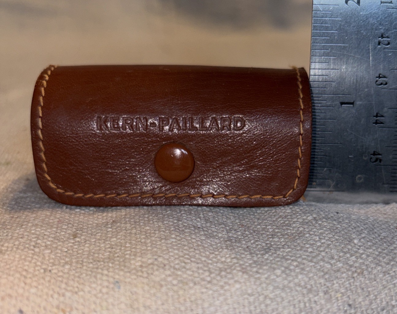 Original Kern Paillard Leather LENS CASE Switzerland