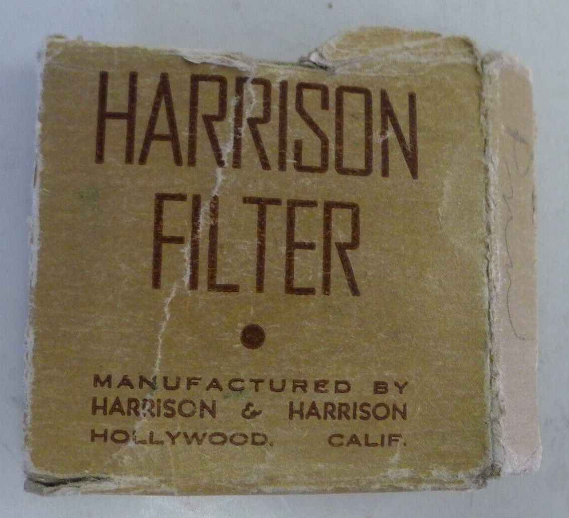 Harrison RD5 Red Colored Glass Light Lens Filter 1 11/16″ +Original Case & Box