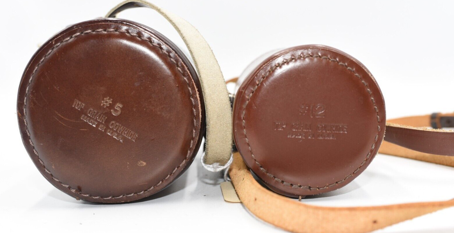 Leitz Lens and Accessory Bags. Rockleigh NJ Vintage #5 and #12 size