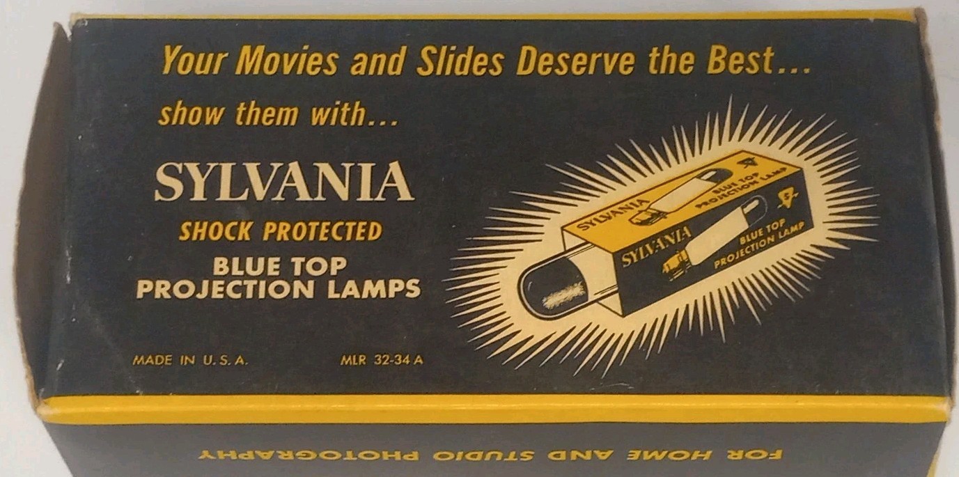 Vintage 1960’s Sylvania Wabash R34 115-120V 375 Watt Movie Light Bulbs & Boxes