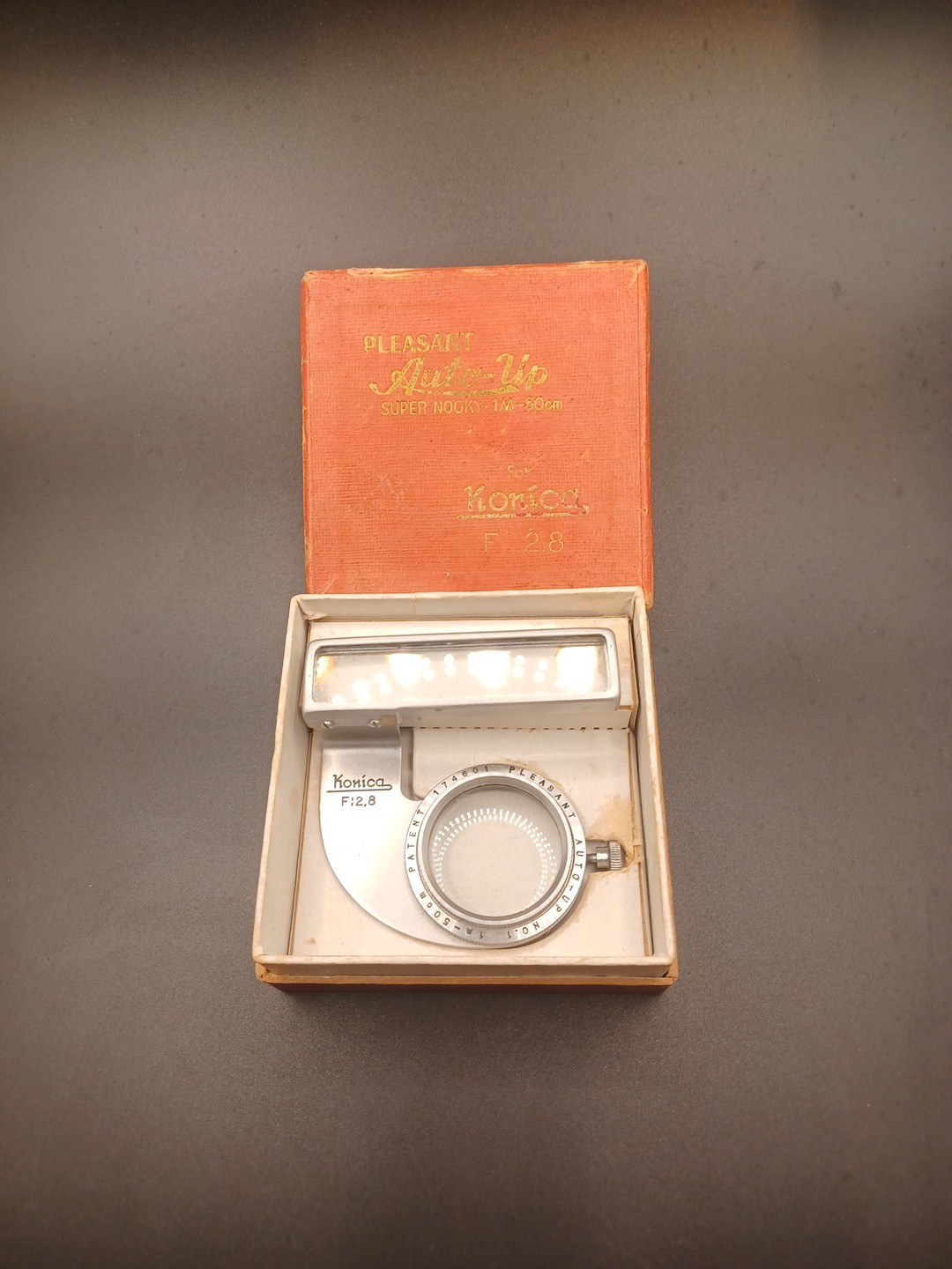 Pleasant Auto-Up Super Nooky 1M-50mm For Konica F:2.8 W/ Original Box, NICE