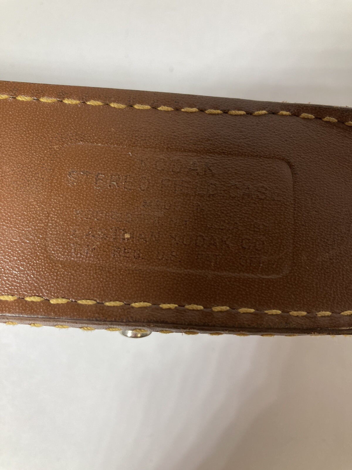Kodak 3D Stereo Camera: Leather Field Case. Vintage Replacement Bottom Only