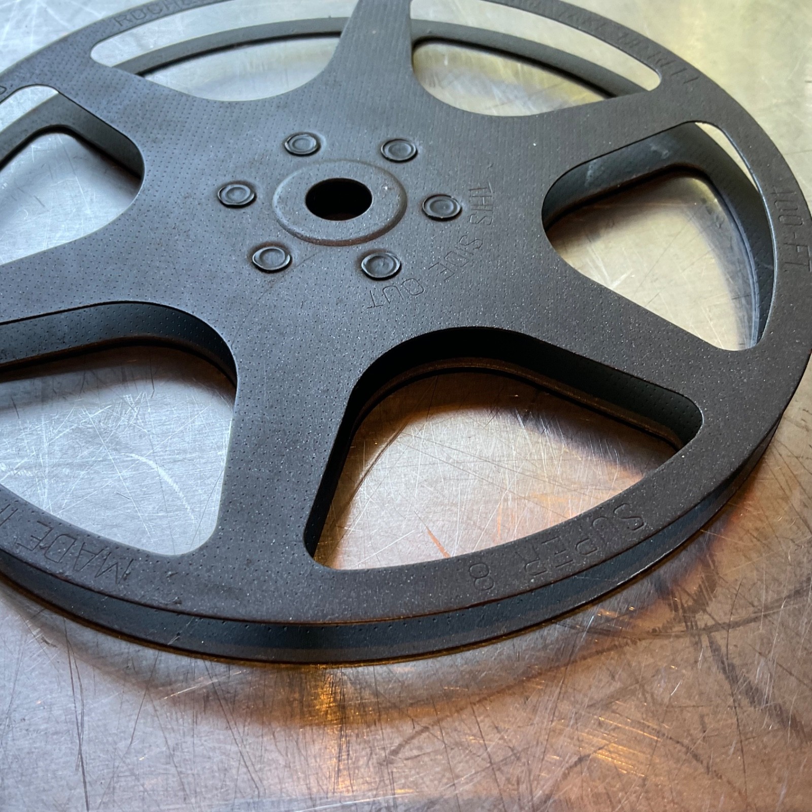 Eastman KODAK co. Super 8 Movie Projector Film Take-Up Reel 400 ft, 7″ METAL USA