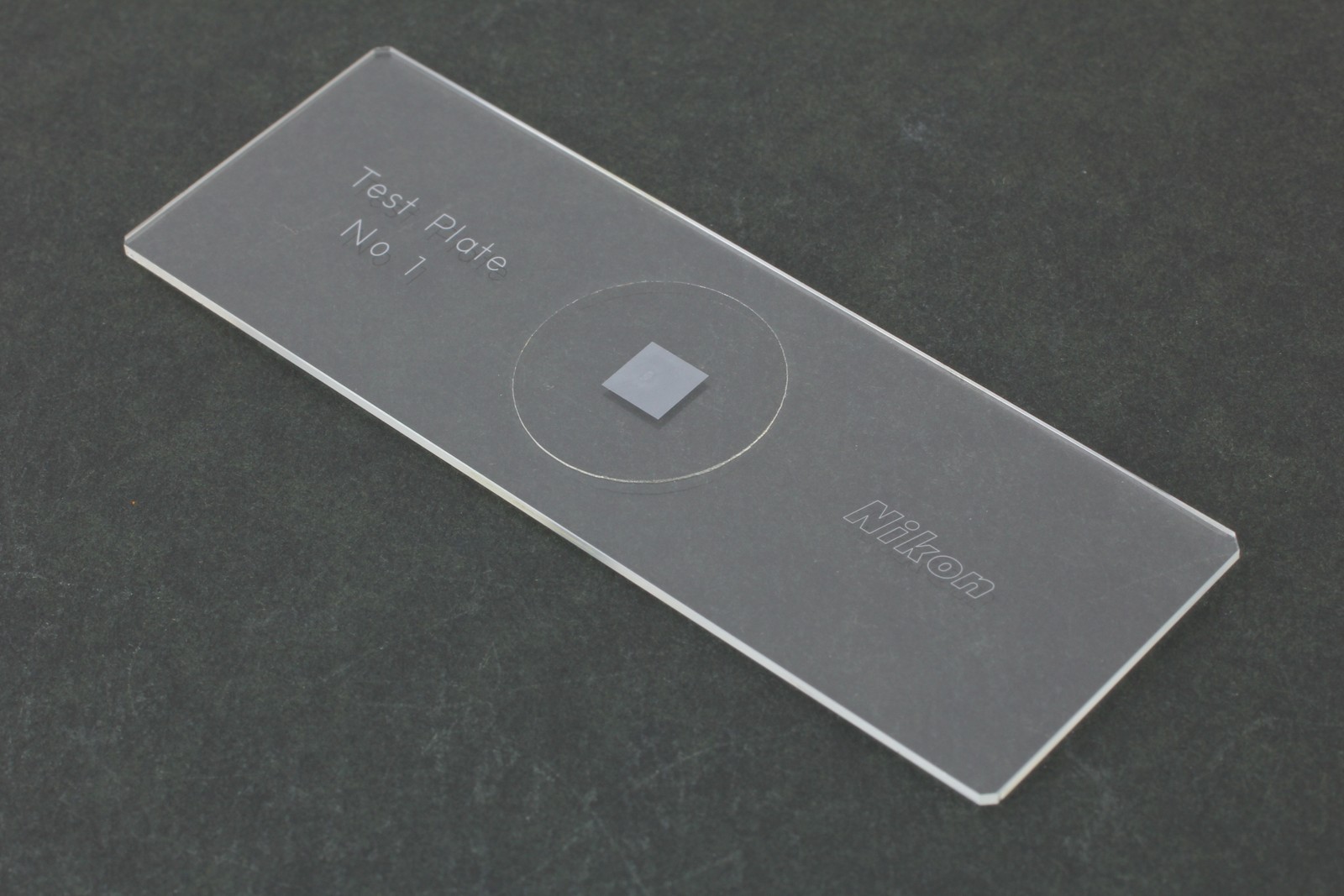 [Unused] Nikon Objective Micrometer Test Plate No1 From JAPAN