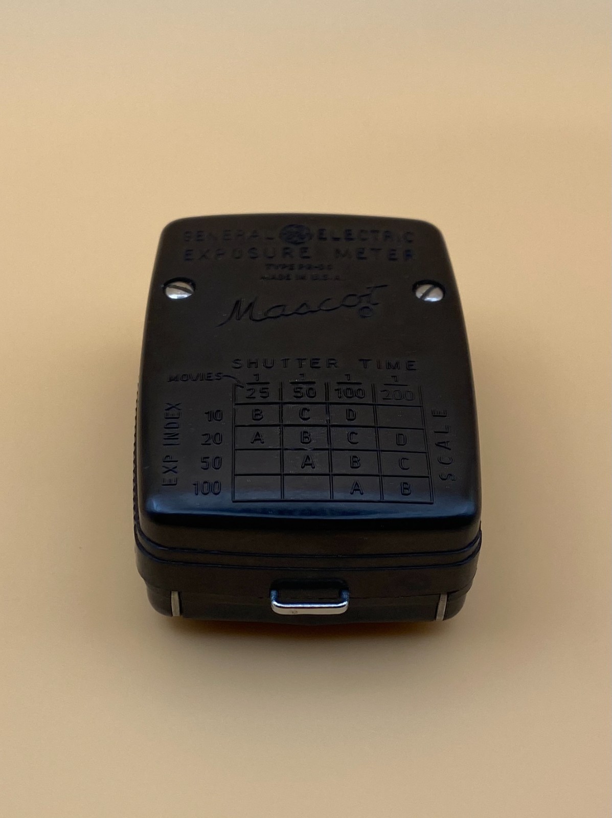 Vintage GE General Electric Type PR-30 Mascot Exposure Meter w/Leather Case