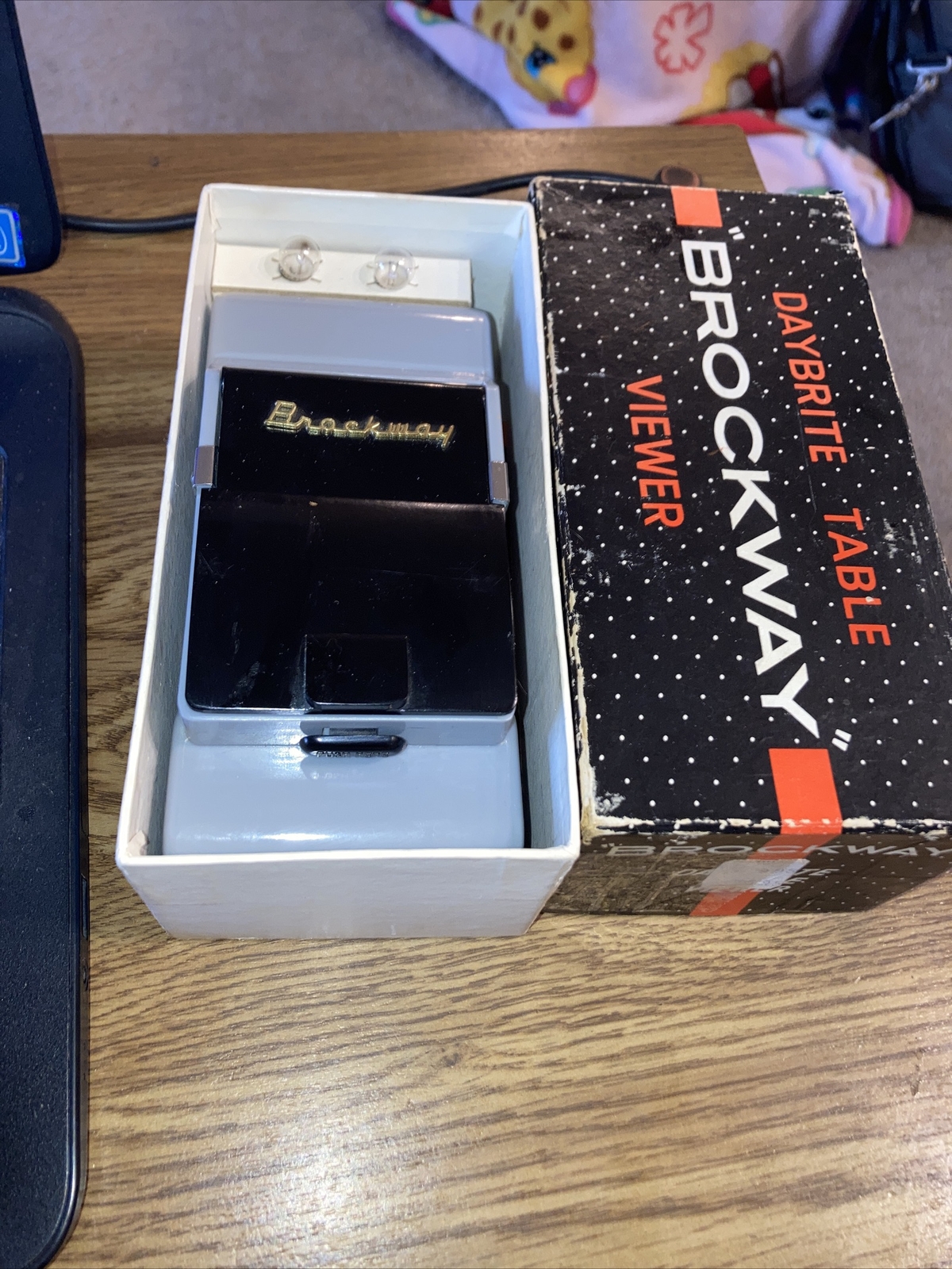 Brockway Daybrite Slide Table Viewer w/ Original Box & Instructions tested !