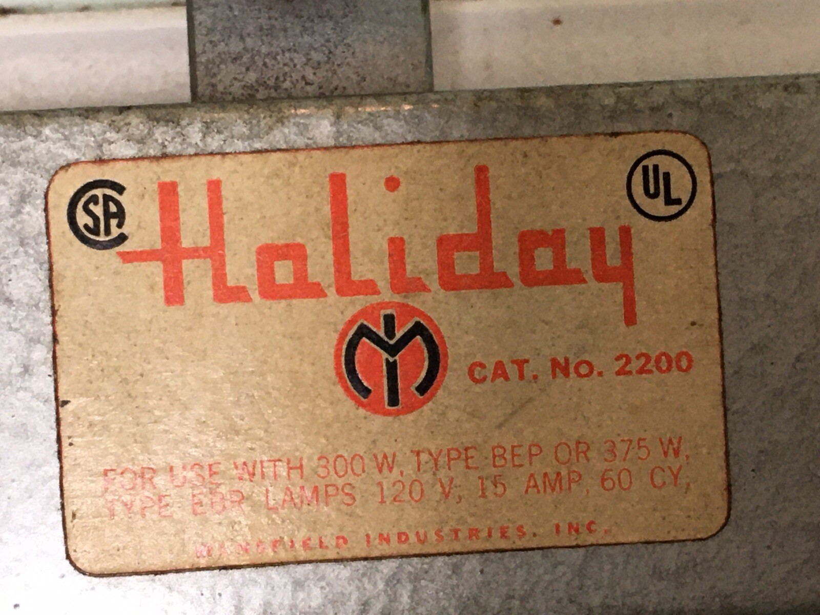 VTG WORKS GREAT! Holiday Movie Camera Light Bar Cat. No. 2200 – 3 BULBS INCLUDED