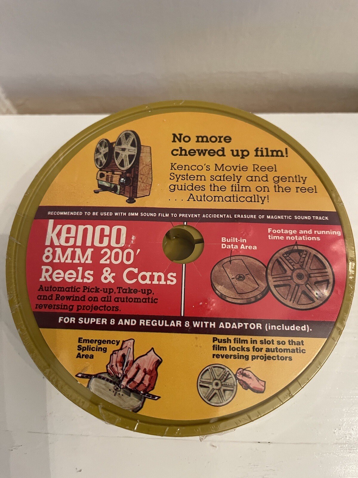 Kenco 8MM 200’ Reels & Cans New Sealed 3 Count Vintage