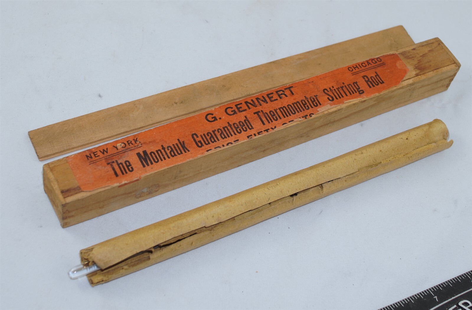 G. Gennert The Montauk Guaranteed Thermoometer Stirring Rod in Original Box