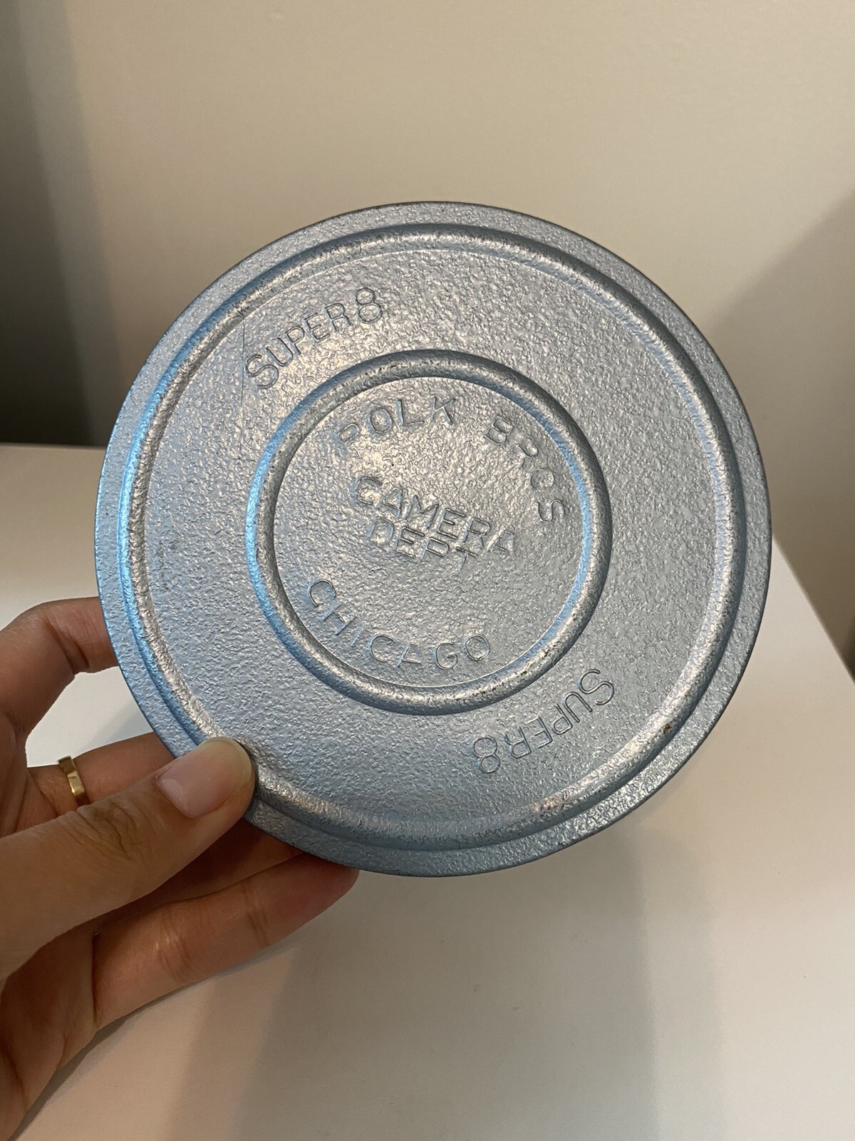 Vintage 200Ft Super 8 Metal Movie Reel 5 inches & Case – Made In USA